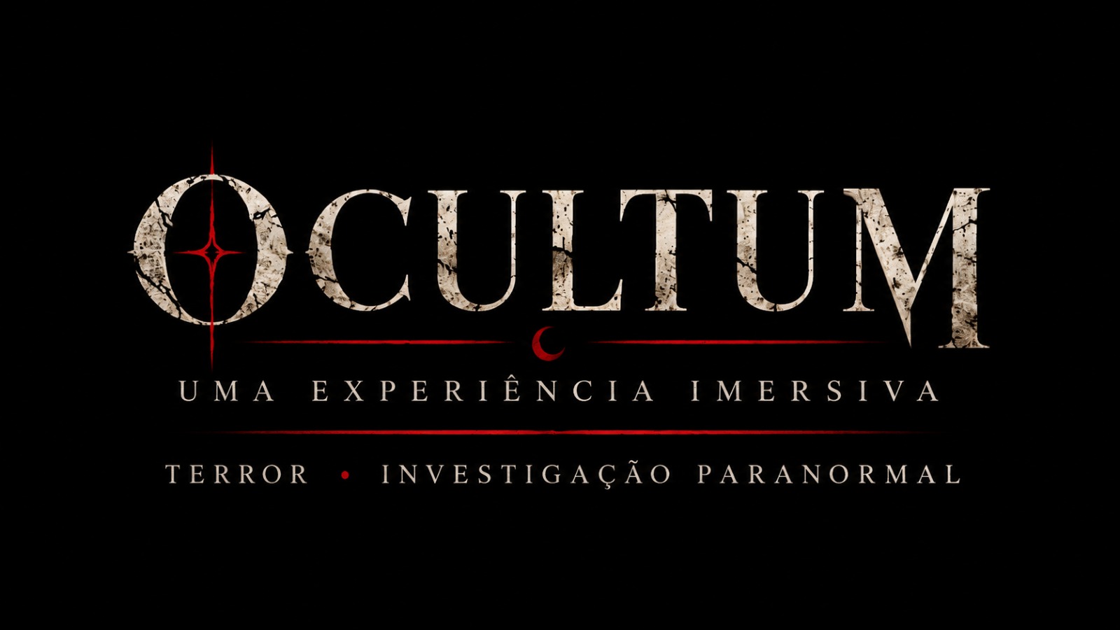 Logótipo OCULTUM — uma experiência imersiva de terror e investigação paranormal.